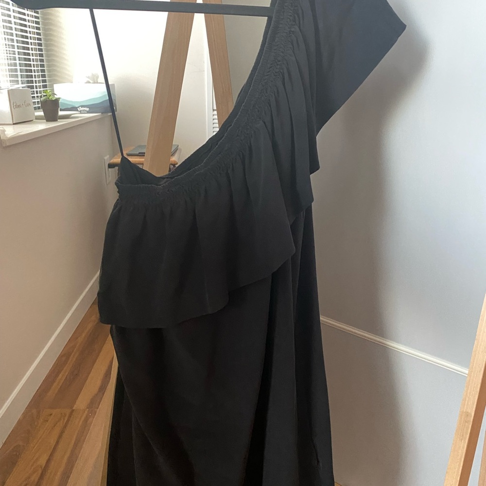 Madwell dress one shoulder black loose fit